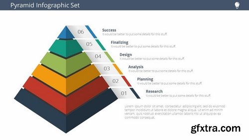 Pyramid Infographic Set Vol 1