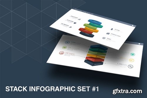 Stack Layer Infographic Set Vol 1