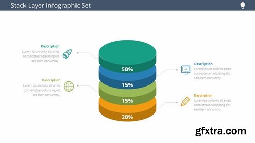 Stack Layer Infographic Set Vol 1