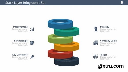 Stack Layer Infographic Set Vol 1