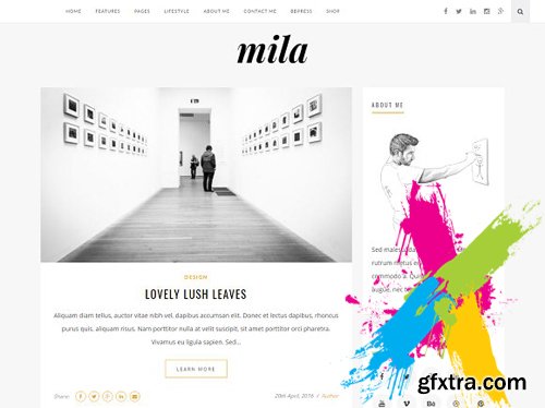 CM - Mila Blog & Shop Theme with Forum 1304173