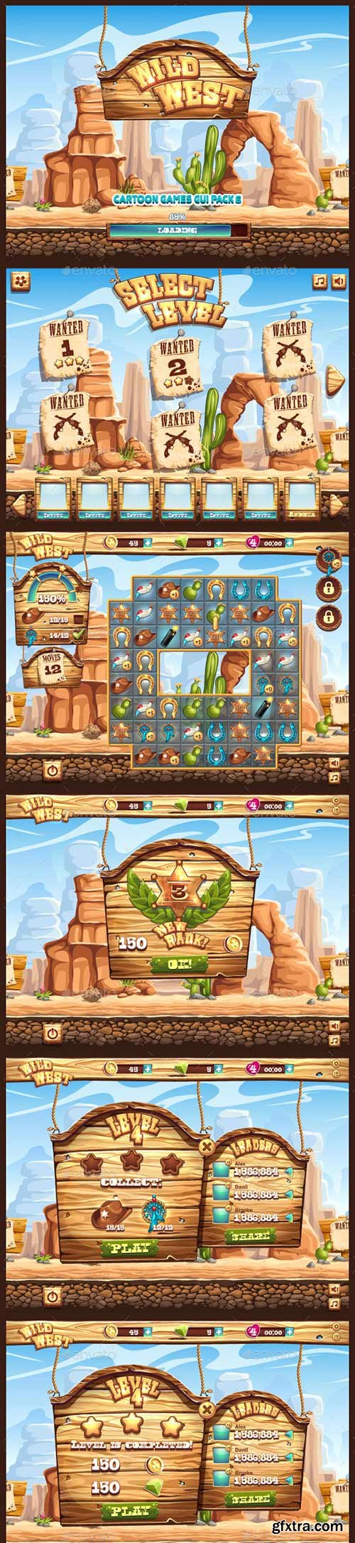 GraphicRiver - Wild West GUI 11298188