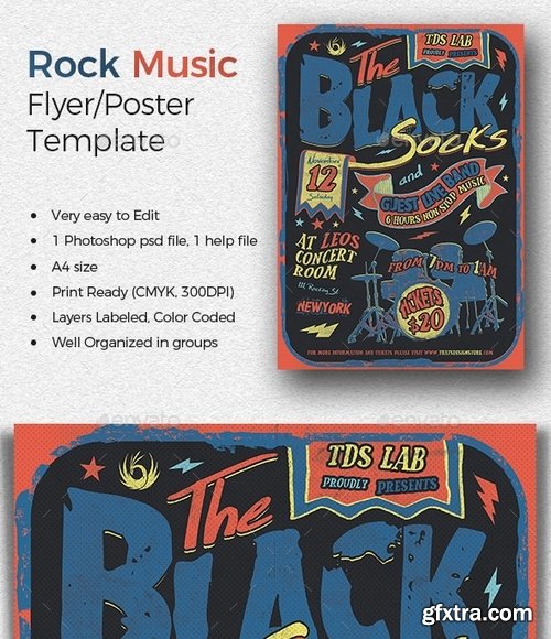 GraphicRiver - Rock Music Flyer Template 19602936