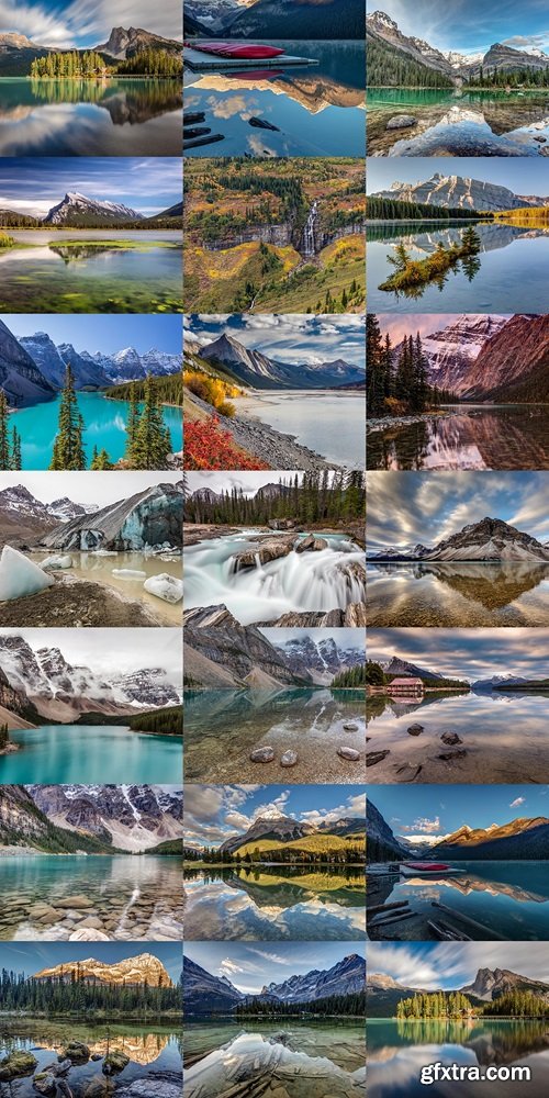 Lake O'Hara Daydream. Long exposure at Lake O'Hara in Yoho National Park, British Columbia, Canada