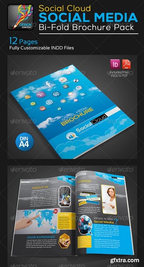 GraphicRiver - Social Cloud Social Media 12 Pages Brochure 5742910