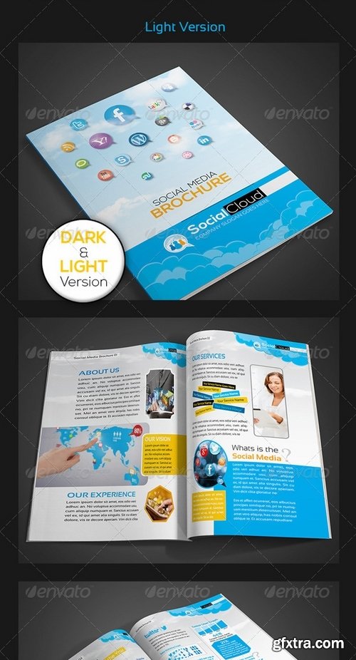 GraphicRiver - Social Cloud Social Media 12 Pages Brochure 5742910