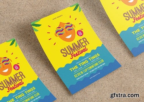 GraphicRiver - Summer festival flyer 15349110