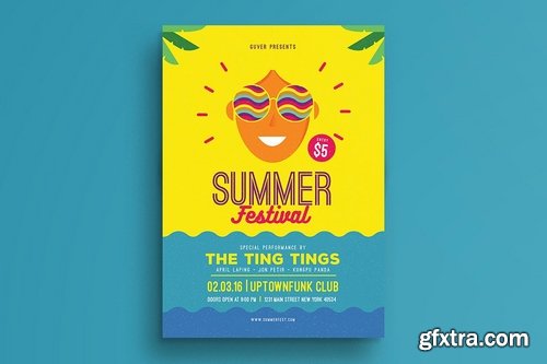 GraphicRiver - Summer festival flyer 15349110