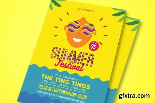 GraphicRiver - Summer festival flyer 15349110