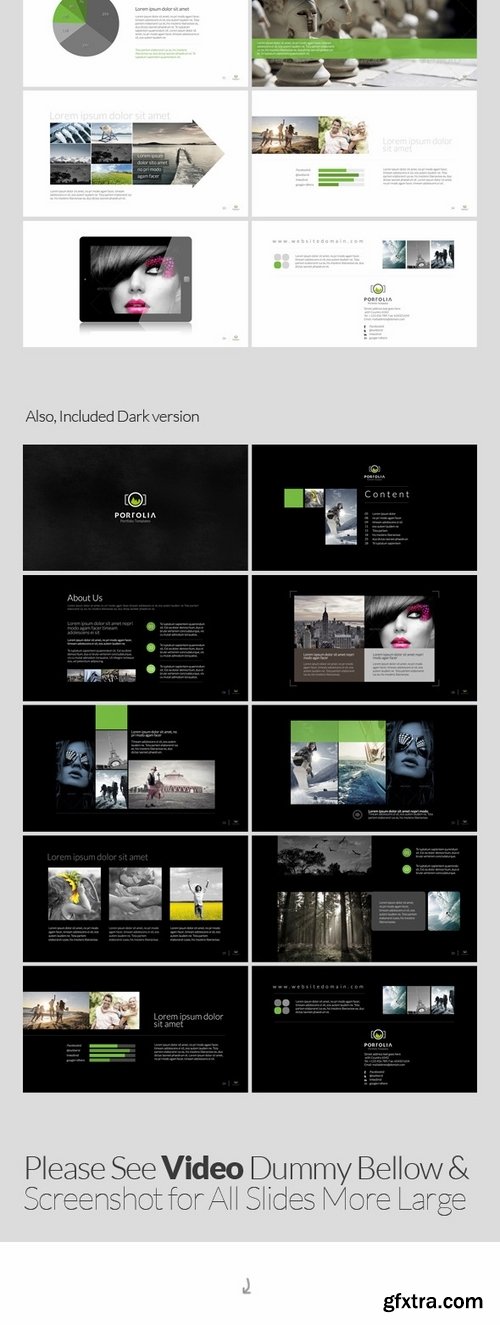 GraphicRiver - Portolia Multipurpose Clean Portfolio Powerpoint 6537310