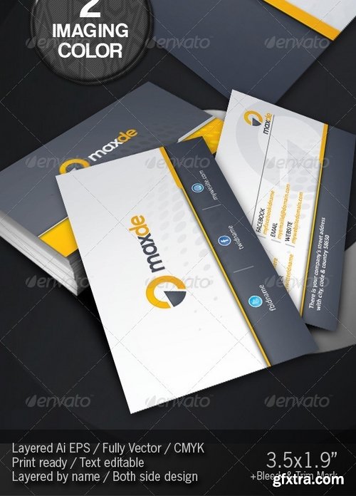 GraphicRiver - Maxde Corporate Clean Business Card 3077792