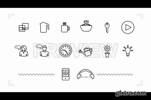 Internet Of Things and Smart Home Icons - Stock Motion Graphics