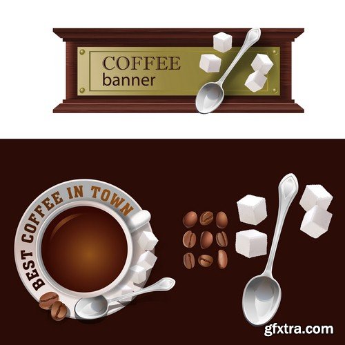 Coffee banner 2 - 8 EPS