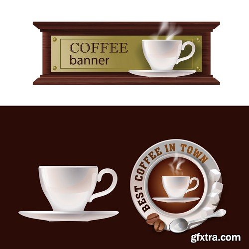 Coffee banner 2 - 8 EPS