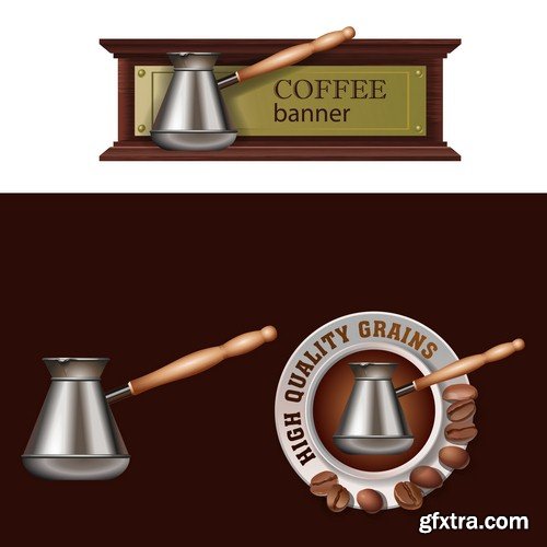 Coffee banner 2 - 8 EPS