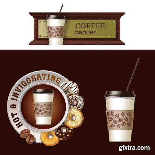 Coffee banner 2 - 8 EPS