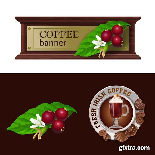 Coffee banner 2 - 8 EPS