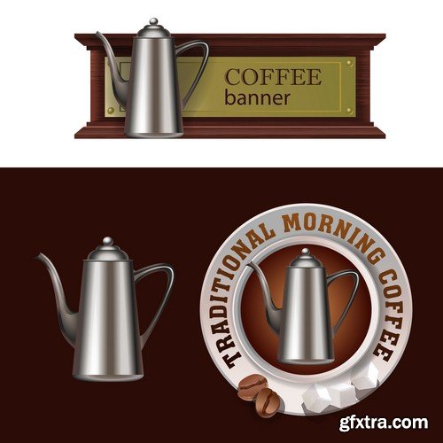 Coffee banner 2 - 8 EPS