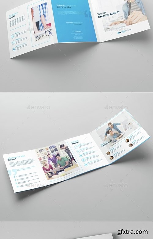 GraphicRiver - Miniminimal Brochure Tri-Fold Square 14907487