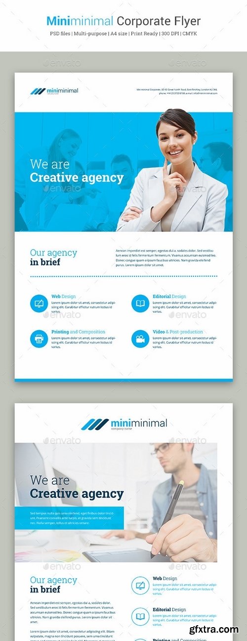 GraphicRiver - Miniminimal Corporate Flyer 11369136