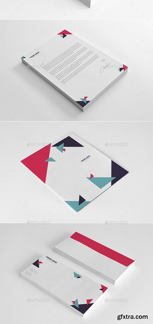 GraphicRiver - Geometric Brochures and Stationery 12451024