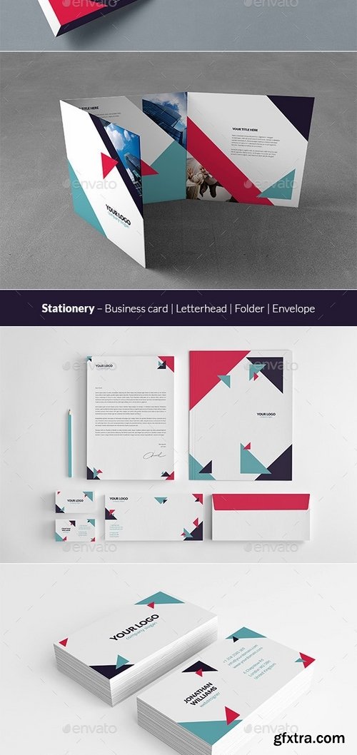 GraphicRiver - Geometric Brochures and Stationery 12451024