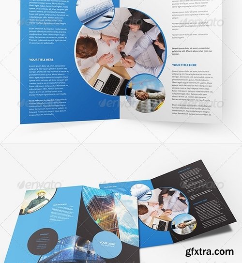 GraphicRiver - Brochure Business Circle Bi-Fold 7482509