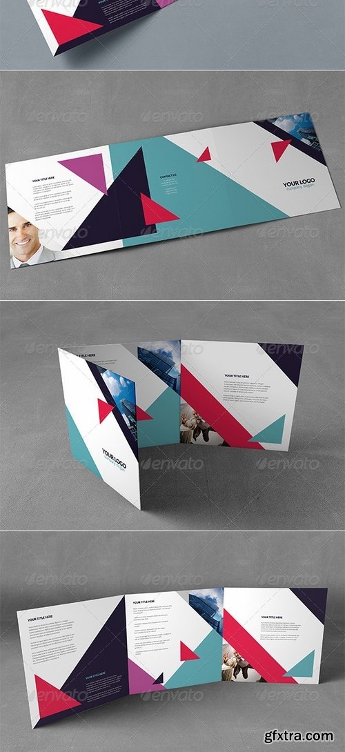 GraphicRiver - Geometric Brochure Tri-Fold Square 8548184