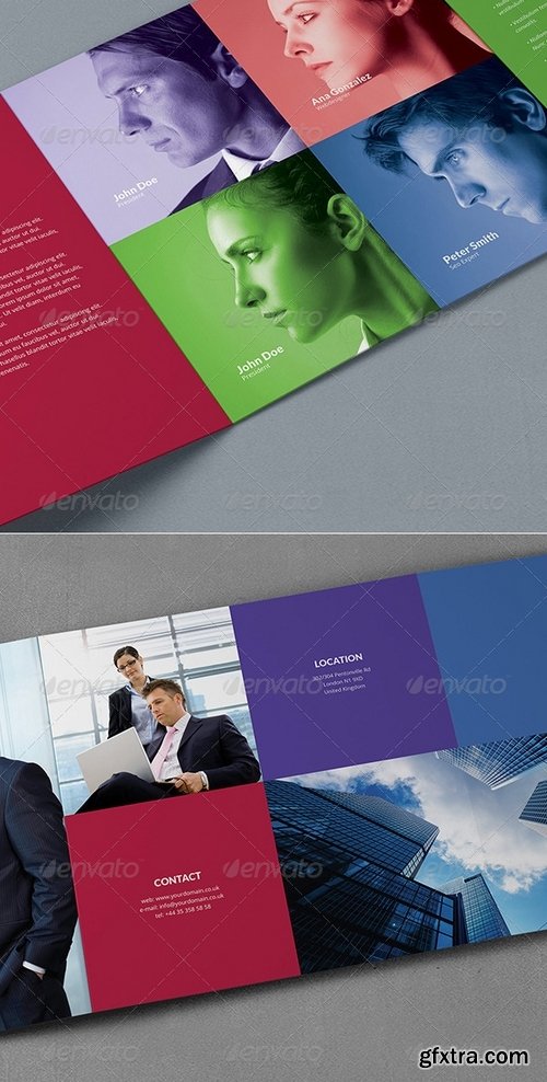 GraphicRiver - Metro brochure tri-fold square 8563474