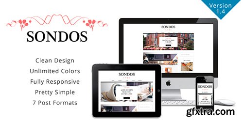 ThemeForest - Sondos v1.4 - Clean WordPress Blogging Theme - 10653707