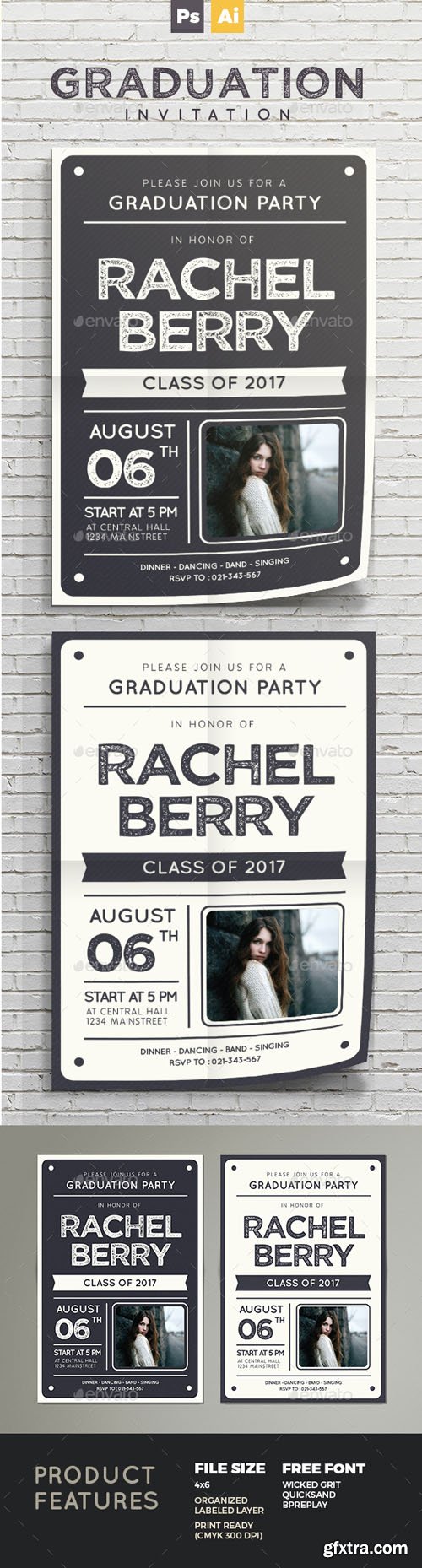 GR - Graduation Invitation 16281303