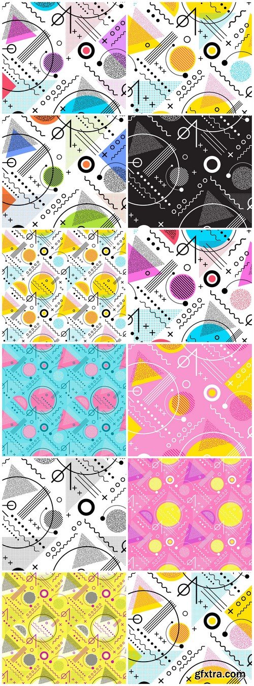 Abstract seamless pattern 12X EPS