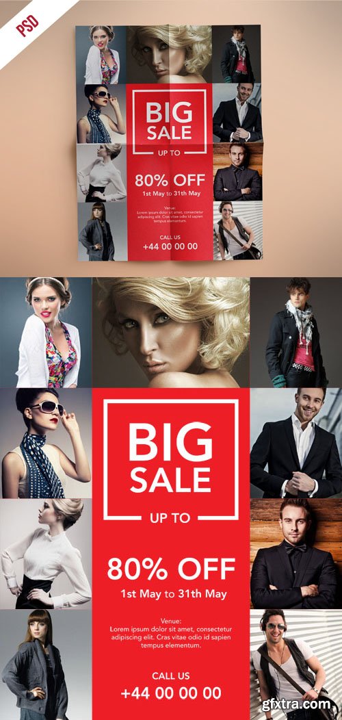 Fashion Retail Sale Flyer PSD Template