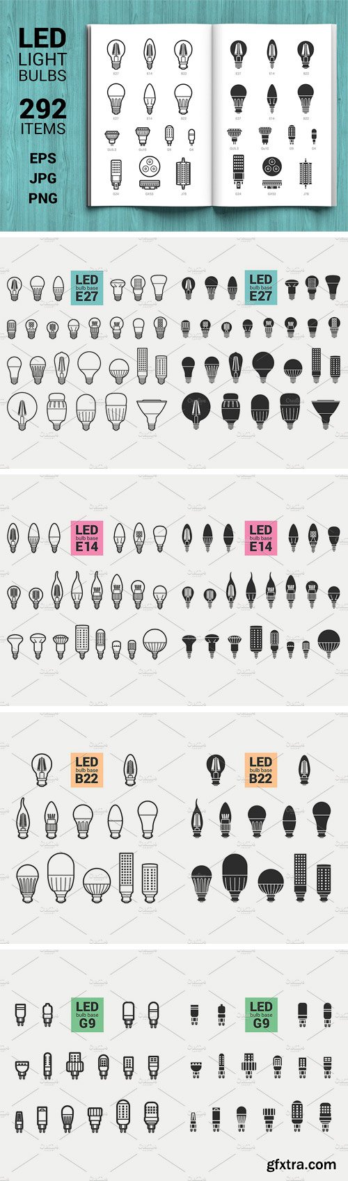 CM 1296966 - LED Light Bulbs Big Set