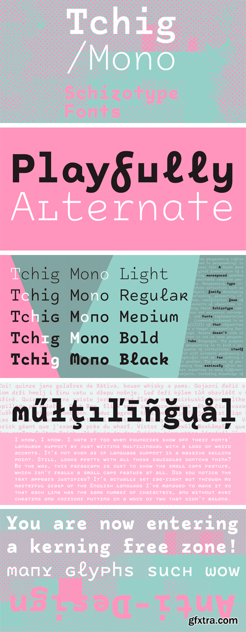 Tchig Mono Font Family