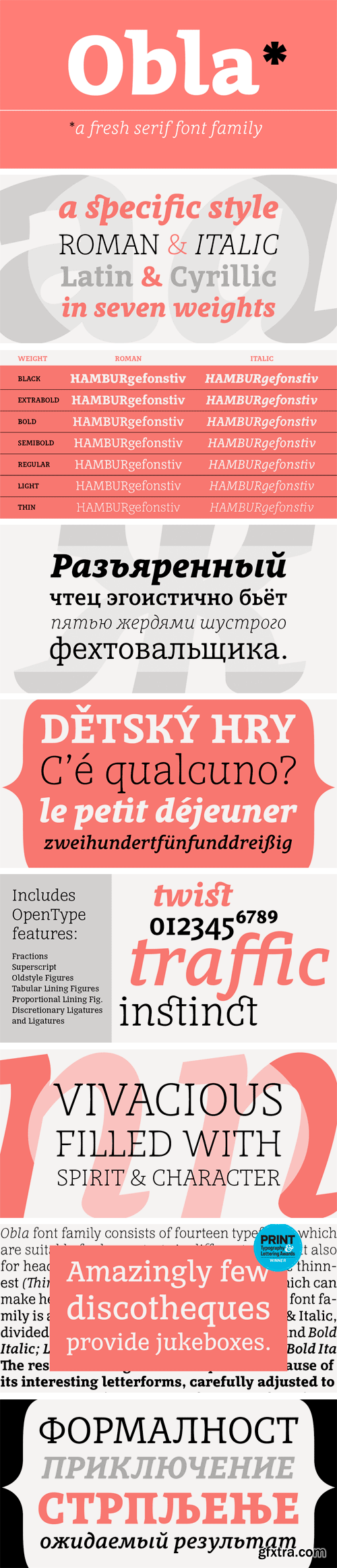 Obla Font Family