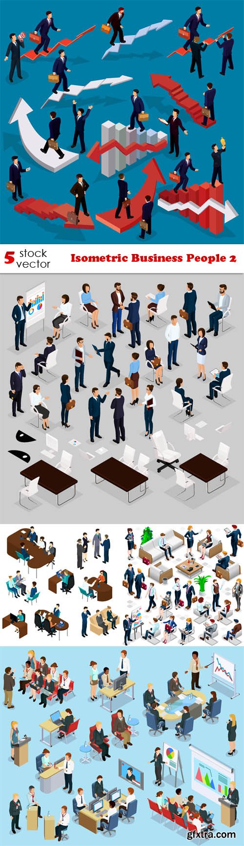 Vectors - Isometric Business People 2