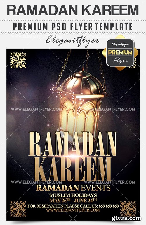 Ramadan Kareem Vol.2 – Flyer PSD Template + Facebook Cover