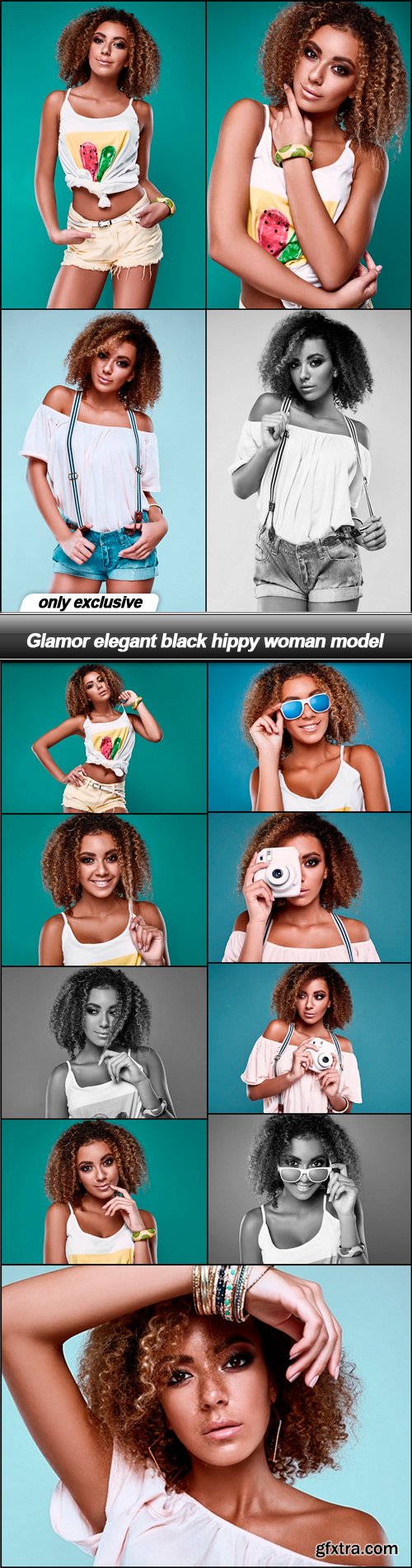 Glamor elegant black hippy woman model - 13 UHQ JPEG