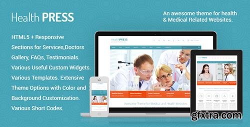 ThemeForest - HealthPress v1.7.1 - Health and Medical WordPress Theme - 3138064