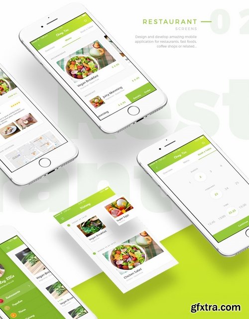 Food UI Kit - Restaurant Recipe Shop Social