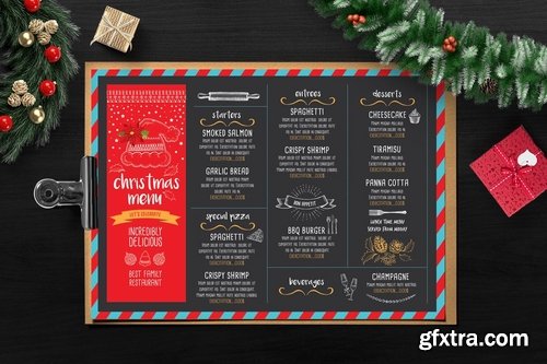 GraphicRiver - Christmas Menu Restaurant 13434632