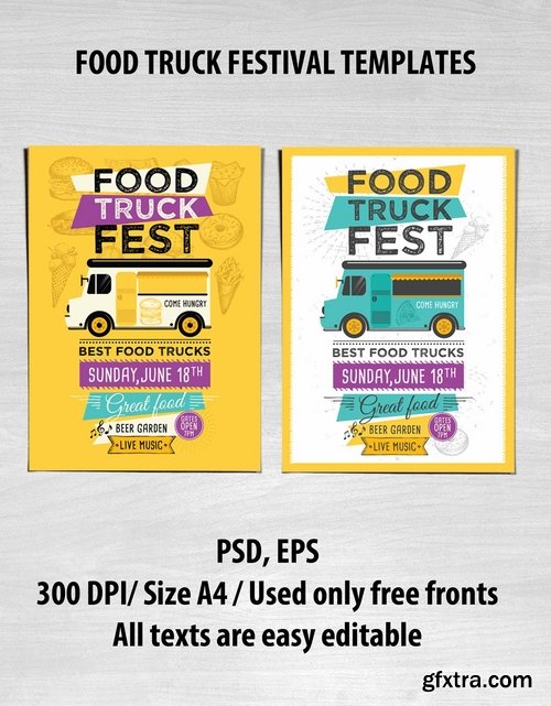 GraphicRiver - Food Truck Template 16472625