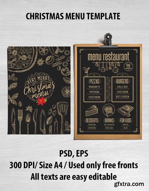 GraphicRiver - Christmas Menu Restaurant 18916355