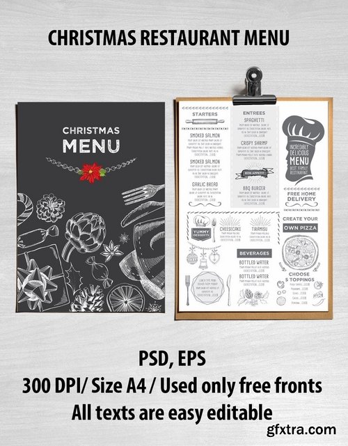 GraphicRiver - Christmas Menu Restaurant 13540684