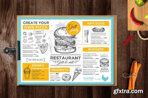 GraphicRiver - Burger Menu Template 16941819