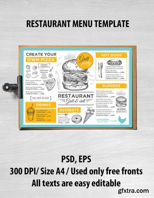 GraphicRiver - Burger Menu Template 16941819