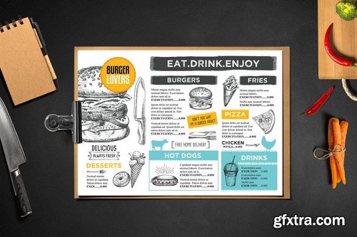 GraphicRiver - Menu Restaurant Template 14858564