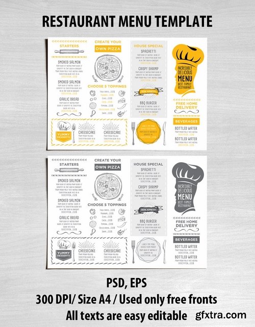 GraphicRiver - Menu Restaurant Template 11964429