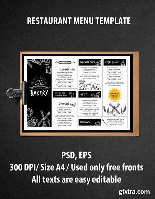 GraphicRiver - Menu Restaurant Template 11873667